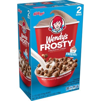 Kellogg's Wendy's Frosty Kids Breakfast Cereal, Chocolatey (2 pk.) - Sam's  Club