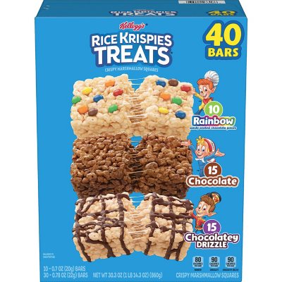 Rice Krispies Treats Squares Original With Gems (40 ct.) - Sam's Club