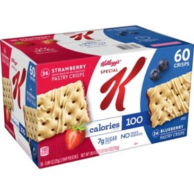 Kellogg's Special K Pastry Crisps, Strawberry and Blueberry (60 ct.)