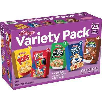 Kellogg's Assorted Cereal (26.97 oz., 25 pk.) - Sam's Club