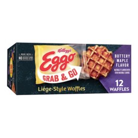 Kellogg's Eggo Waffles, Liege-Style Buttery Maple (12 ct.)