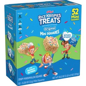 Rice Krispies Treats Minis, Rainbow Sprinkles 20.2 oz. box, 52 ct.