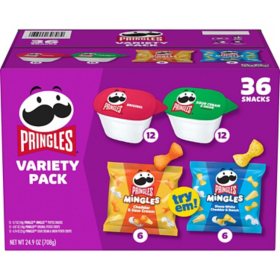 Pringles Mingles and Singles Snack Variety Pack, 36 ct.