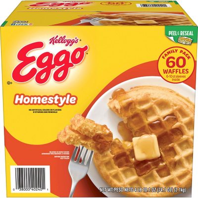 Eggo Homestyle with Maple Flavor Frozen Mini Waffles, Waffles