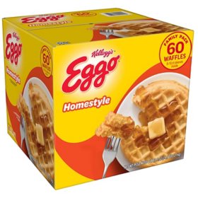 Kellogg's Eggo Homestyle Waffles, Frozen 60 ct.