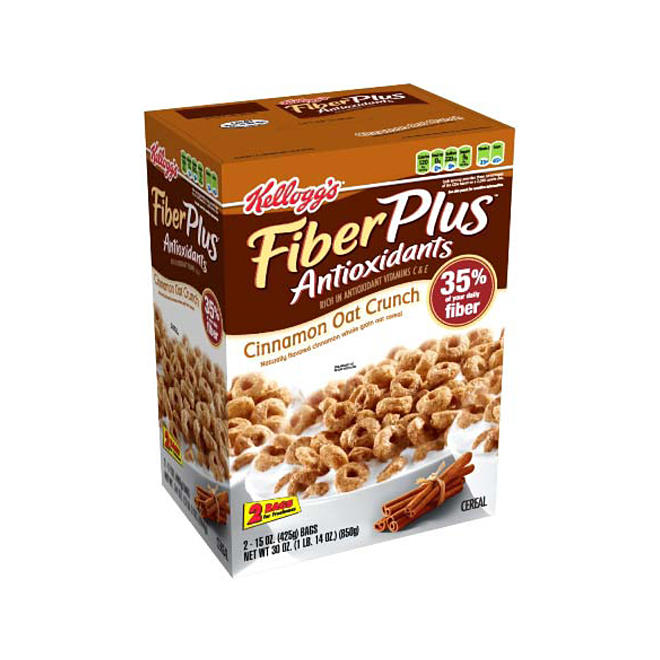 Kellogg's? FiberPlus Cinnamon Oat Crunch Cereal