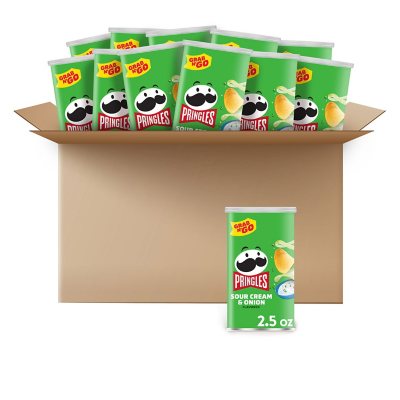 UPC 038000845604 product image for Pringles Grab N' Go Sour Cream and Onion, 2.5 oz, 12 pk. | upcitemdb.com