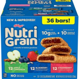 Nutri-Grain Bars Variety Pack, 1.3 oz., 36 pk.