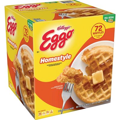 Kellogg S Eggo Homestyle Waffles 72 Ct Sam S Club