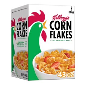 Corn Flakes Breakfast Cereal 43 oz., 2 pk.