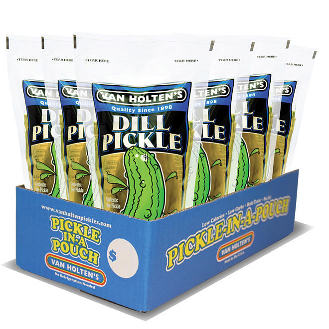 Van Holten's Pickle-In-A-Pouch Jumbo Dill 12 ct.