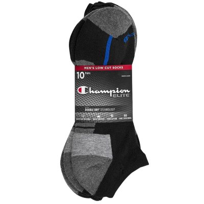 Men's Double Dry Performance Low-Cut Socks, 6-Pairs