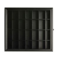 Gallery Solutions Shot Glass Display Case, Black