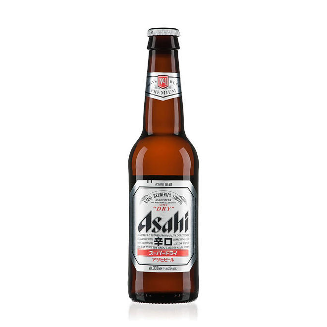 Asahi Draft Beer Super Dry (12 fl. oz. bottle, 6 pk.)