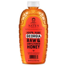 Nature Nate's 100% Pure Raw and Unfiltered Honey, Georgia Blend, 44 oz.