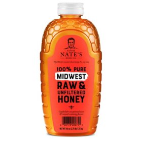 Nature Nate's 100% Pure Raw and Unfiltered Honey, Midwest Blend (44 oz.)