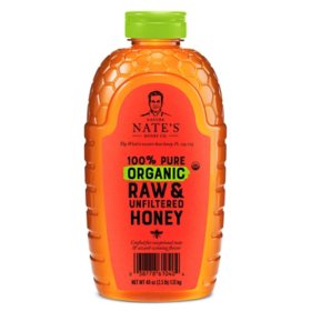 Nature Nate's 100% Organic Pure Raw and Unfiltered Honey 40 oz.