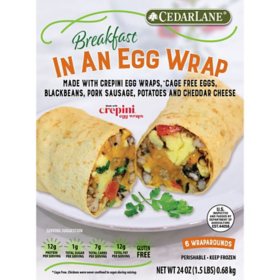 Cedarlane Foods, Breakfast Wraparounds, Frozen (24 oz.)