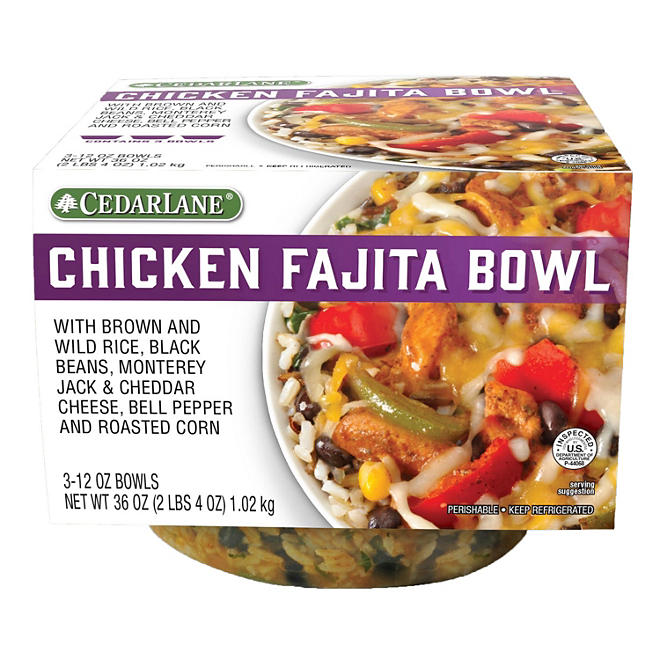 Cedarlane Chicken Fajita Bowl (12 oz., 3 pk.)