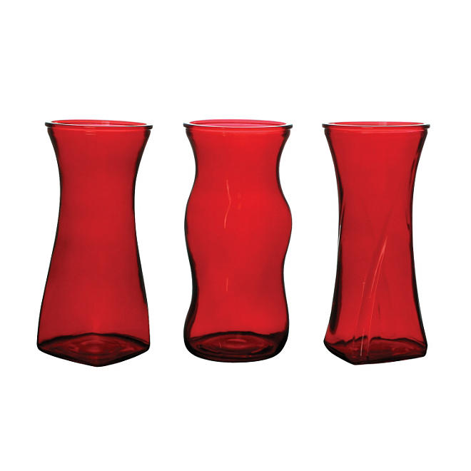 Glass Vase Assortment - Choose your color (8 1/2", 12 ct.) 