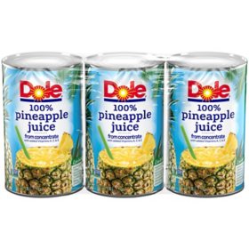 Dole Pineapple Juice, 46 oz., 3 pk.