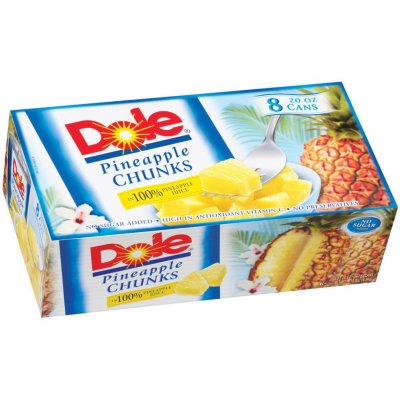 Dole® Pineapple Chunks - 8/20 oz. cans - Sam's Club