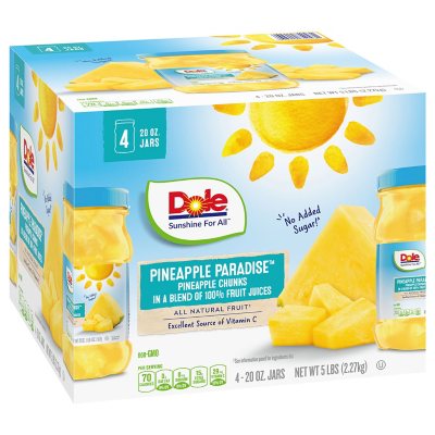 Dole Individual Quick Frozen Chunk Pineapple, 5 Pound -- 2 per case.