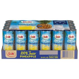 Dole 100% Pineapple Juice, 8 fl. oz., 24 pk.