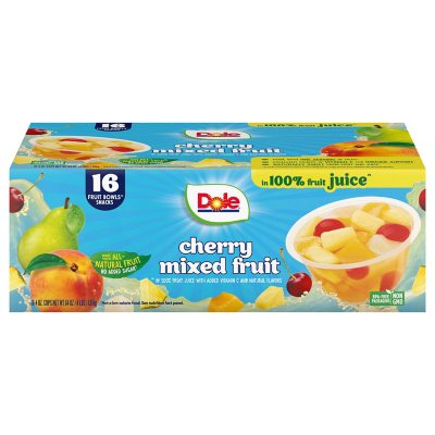 DOLE CHERRY MIX FRUIT 16-4OZ CUP - Sam's Club