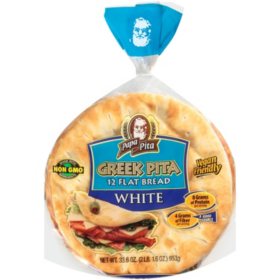 Papa Pita Greek Pita Flat Bread 12 ct.