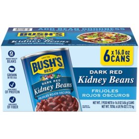 Bush's Dark Red Kidney Beans 16 oz., 6 pk.