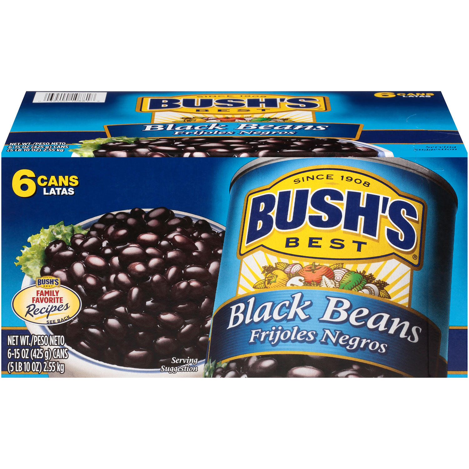 UPC 039400108818 product image for Bush's Black Beans (15 oz, 6 pk.) | upcitemdb.com