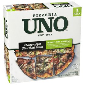 Uno Pizzeria Chicago Thin Crust Supreme Pizza (3 ct.)