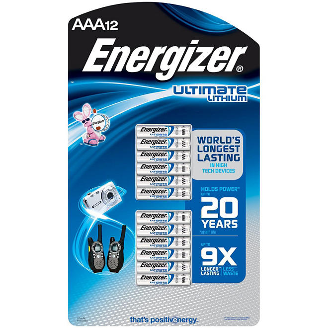 Energizer Ultimate Lithium AAA Batteries (12 Pk.)