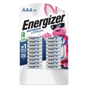 Energizer AAA Ultimate Lithium Batteries, 18 pk.