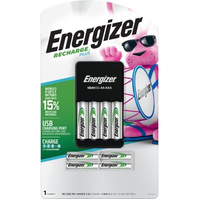 delvist klippe pulsåre Energizer Recharge PowerPlus Charger AA & AAA Batteries - Sam's Club