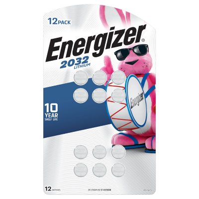 Energizer 2032 3V Lithium Coin Batteries (12 Pack) - Sam's Club