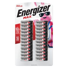 Energizer MAX Double A Alkaline Batteries (48 Pack)