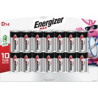 Energizer MAX D Batteries (14 Pack), D Cell Alkaline Batteries