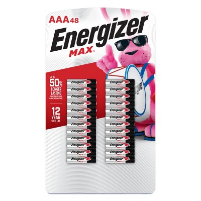 Energizer MAX AAA Batteries (48 Pack), Triple A Alkaline Batteries 