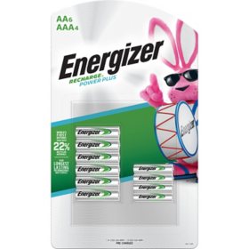Energizer Recharge Power Plus AA (6) & AAA (4) Batteries