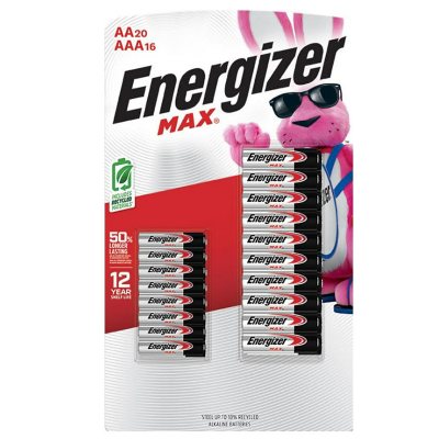 (incomplete missing pieces)Energizer MAX Alkaline 20 AA + 16 AAA Batteries Combo Pack