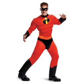 Disguise Mr. Incredible Classic Halloween Adult Costume (Assorted Sizes)