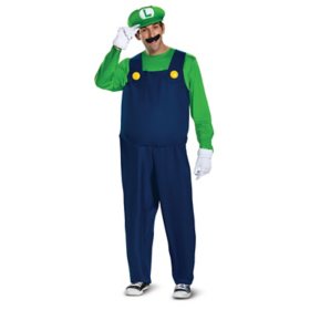 Disguise Luigi Deluxe Halloween Adult Costume (Assorted Sizes)