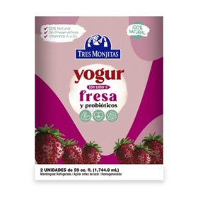 Tres Monjitas Yogur de Fresa (59 oz., 2 pk.)
