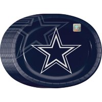 NFL Oval Paper Platter Plates, 10" x 12", 50 ct. (Choose Your Team)