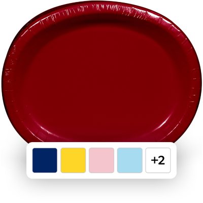 Artstyle Navy Oval Paper Plates (55 ct.)