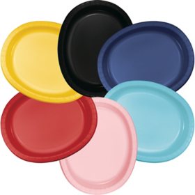 Artstyle Oval Paper Plates, 10" x 12", 55 ct., Choose Color