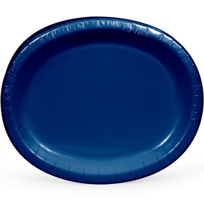 Artstyle Navy Oval Paper Plates (55 ct.)