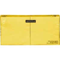 Artstyle Yellow Napkins Twin Stack, 6.5" (200 ct.)